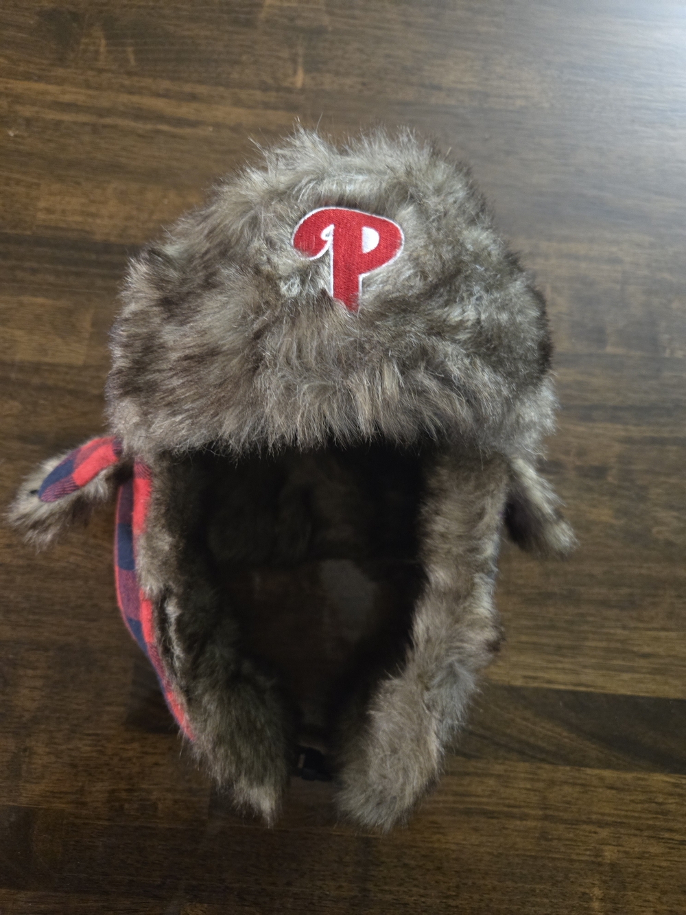 Philadelphia Phillies  Faux Fur  Hat with Red 'P' Logo